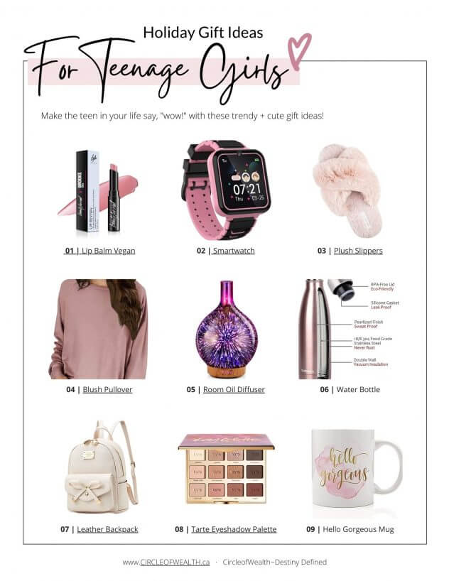 TEENAGE GIFT GUIDE FOR TEENAGE GIRLS