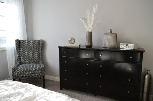 cozy chair in bedroom